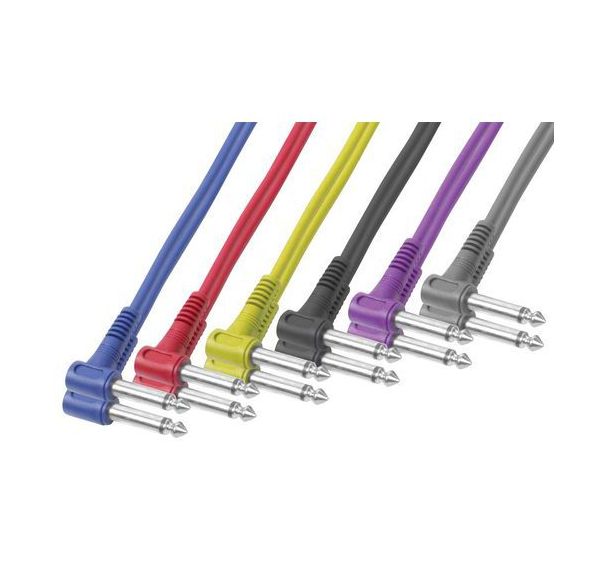 Jeu de 6 cordons jack OFC mono 0,5 m