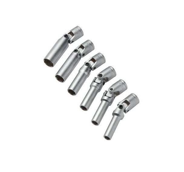 Jeu de 6 douilles à bougie, long 83mm, carre 3/8_BCP-J6