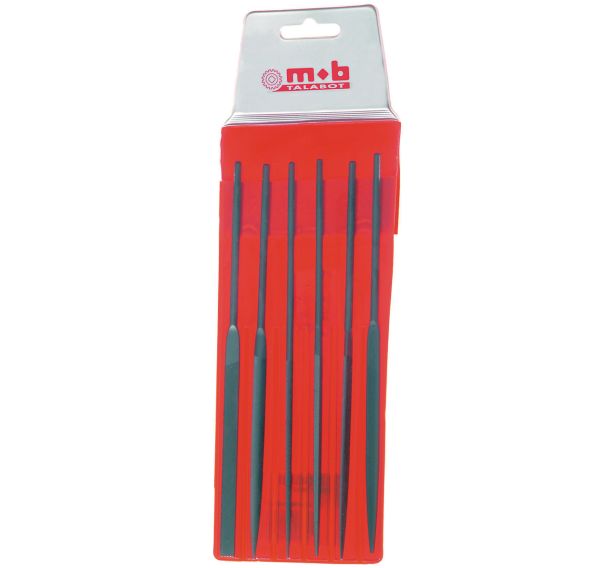 Jeu de 6 limes aiguilles - Long : 140 mm