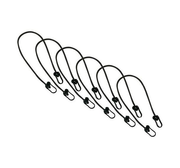 Lot de 1 jeu de 6 tendeurs élastiques pour filets de football avec mât arrière