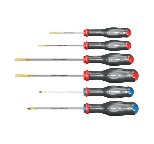 Jeu de 6 tournevis Protwist® - embouts plat & Pozidriv®