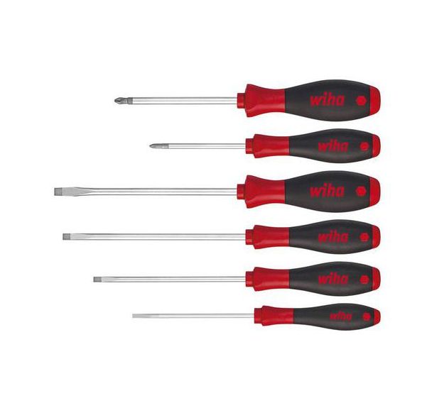 Jeu de 6 tournevis SoftFinish fente et Phillips