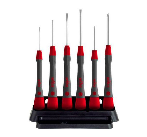 Jeu de 6 tournevis de précision PicoFinish fente, Phillips