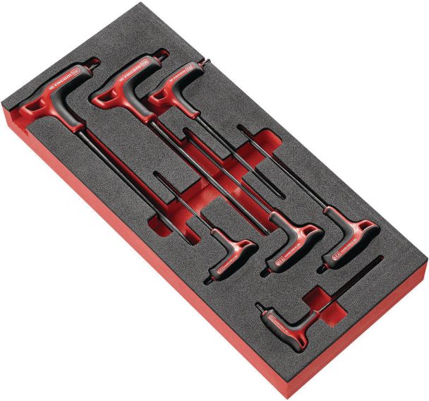 Jeu de 7 clés hexagonales Torx en forme de P