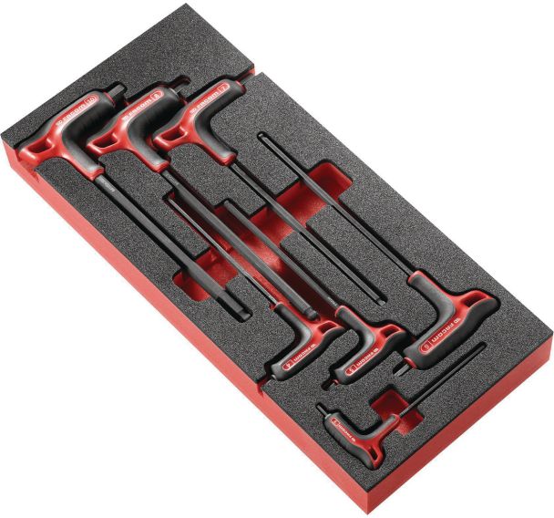 Jeu de 7 clés hexagonales en forme de P