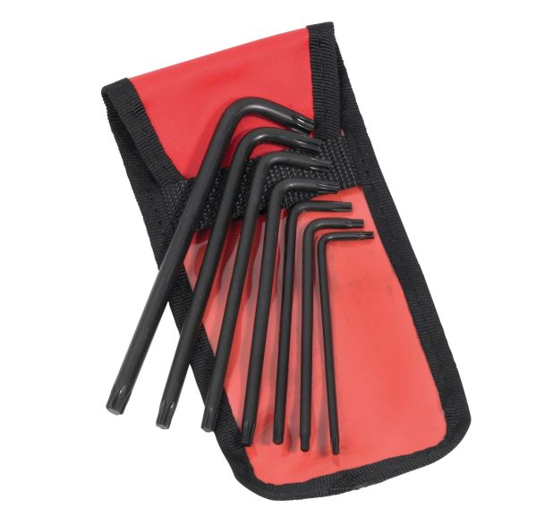 Jeu de 7 clés mâles coudées longues pour empreinte Torx