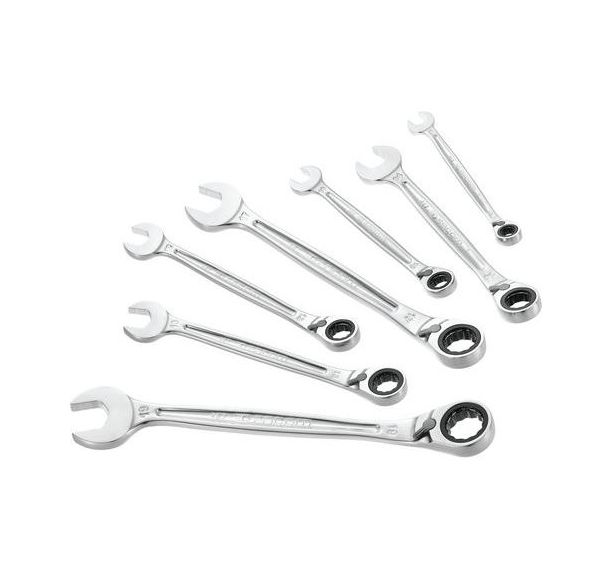 Jeu de 7 clés mixtes à cliquet ultragrip