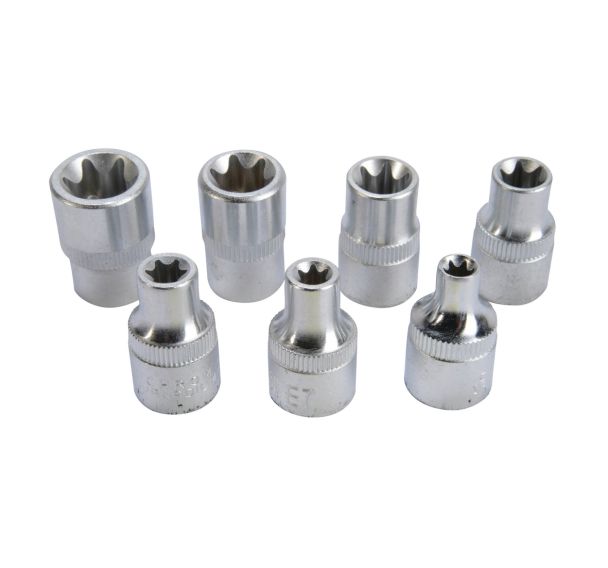 Jeu de 7 douilles TORX 3/8 - Ref. : P3462-19134