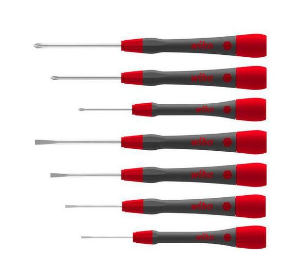 Jeu de 7 tournevis de précision PicoFinish fente, Phillips