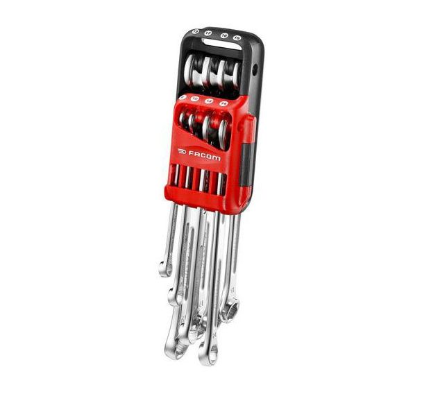 Jeu de 8 clés mixtes longues OGV GRIP 441 - 8 à 19 mm sur étui JP