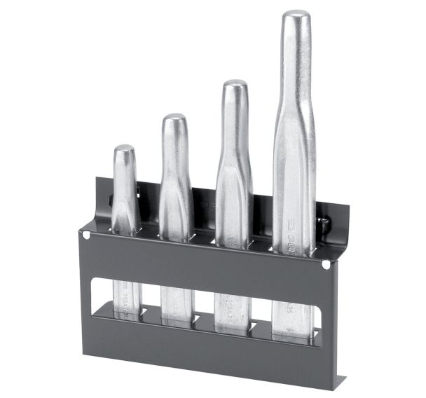 Jeu de burins nervurés sur support - Ref. : 262A.JS4 - Poids : 1440 g