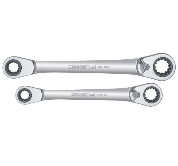 Jeu de clés à cliquet Dp.ring 63div.SW 2 pcs
