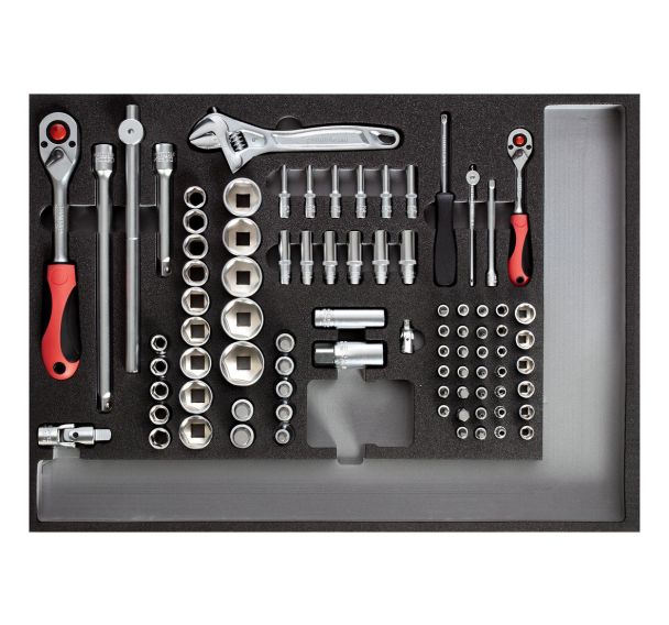 Jeu de clés à douille 1/4 1/2 module CT 84 pcs