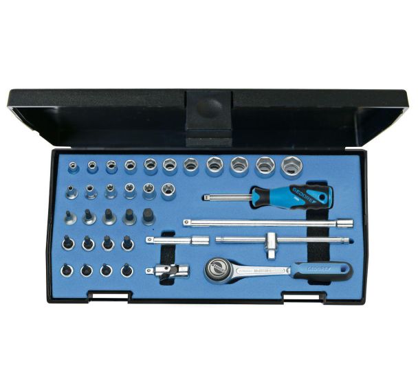 Jeu de clés à douille 1/4'' 36 pcs