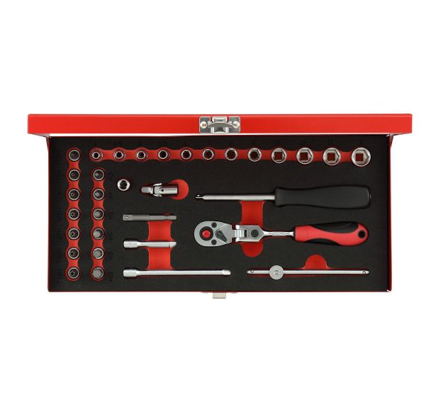 Jeu de clés à douille 1/4'' 4-13mm 33 pcs