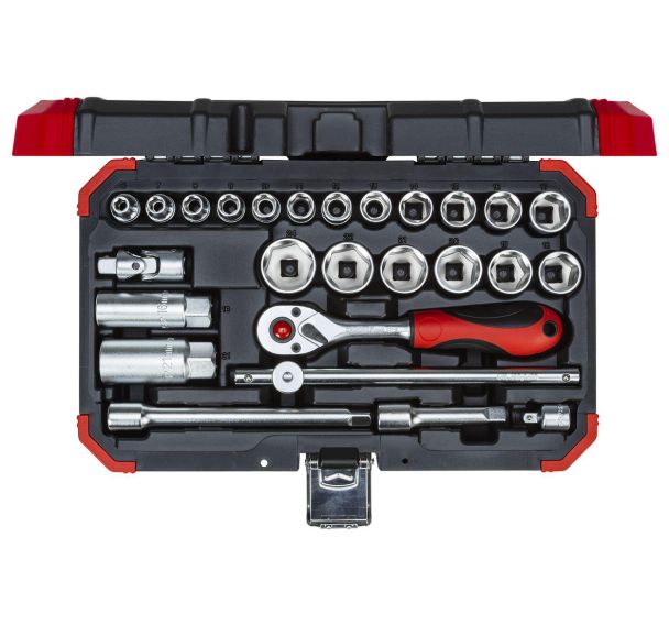 Jeu de clés à douille 3/8'' 6-24mm 26 pcs