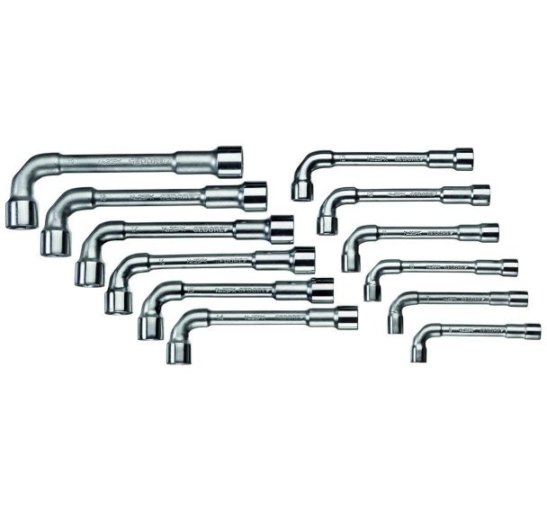 Jeu de clés à douille double 12 pcs 8-19 mm
