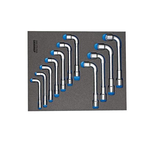 Jeu de clés à douille double dans le module Check-Tool, 11 pcs
