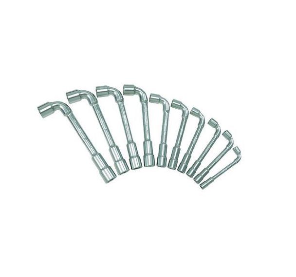 Jeu de clés à pipe débouchées 6X6 pans - Capacite : 7 à 19 mm