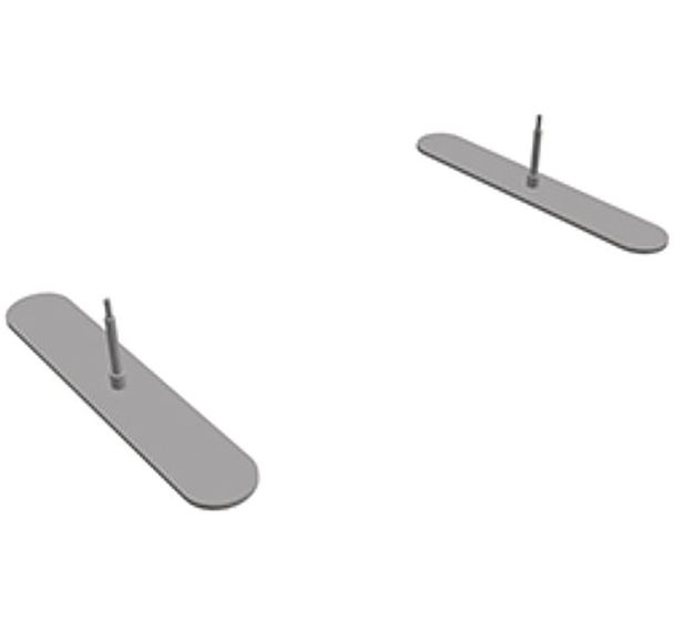 Jeu de deux pieds fixes Solange - Eol