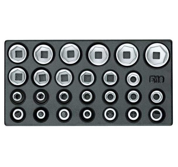 Jeu de douilles 1/2'' 1/3 module ES