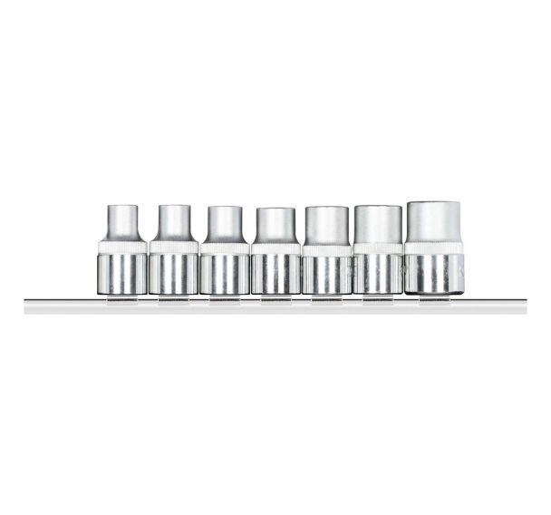 Jeu de douilles 1/2'' TX + bande 7  pièces