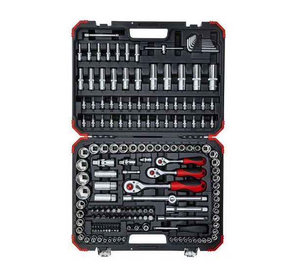 Jeu de douilles 1/4'' +3/8'' +1/2'' 172 pcs