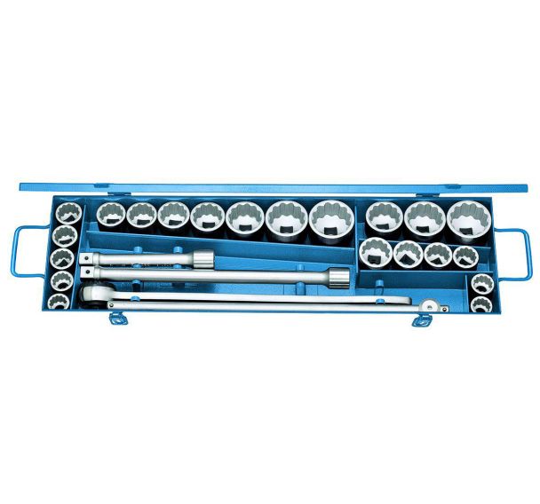 Jeu de douilles 3/4'' 25 pcs UD mm + INCH