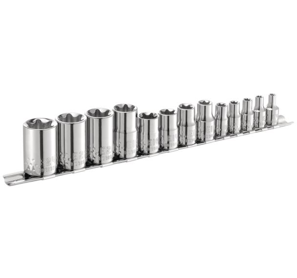 Jeu de douilles Torx® 1/4  - 3/8  - 1/2  - 13 pièces