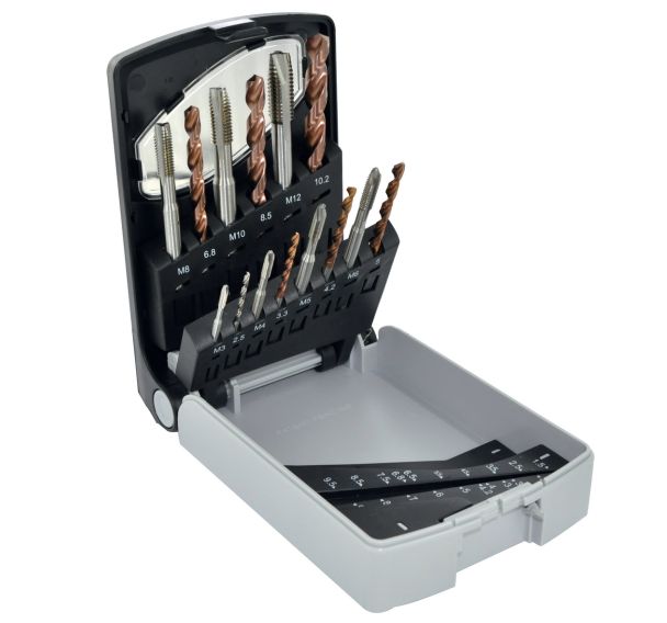 Jeu de forets+tarauds HSS FUSIO