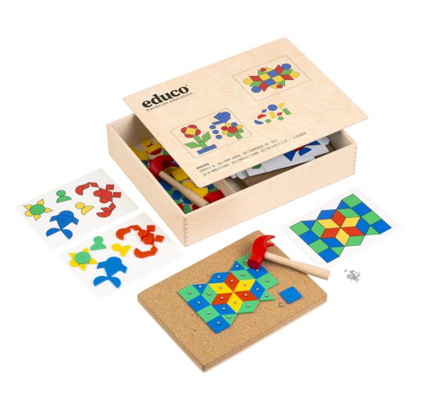 Jeu de formes à clouer - geo