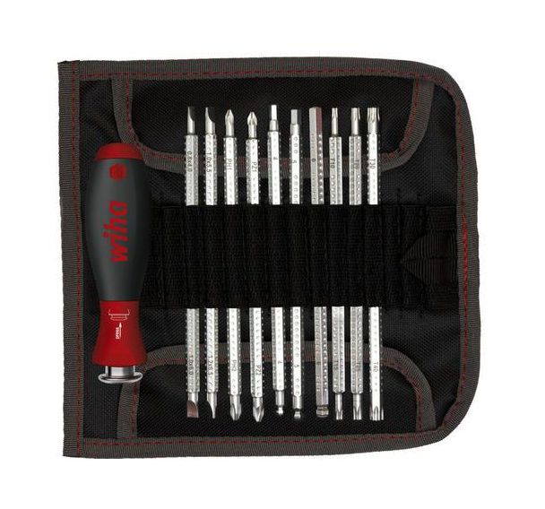 Jeu de lames réversibles SYSTEM 6 (fente, PH, PZ, 6 pans, Torx)