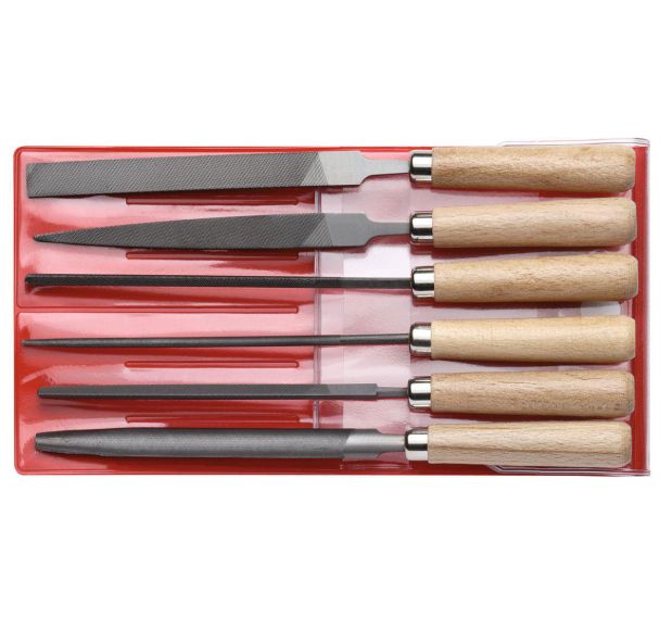 Jeu de limes clés 177mm 6  pièces