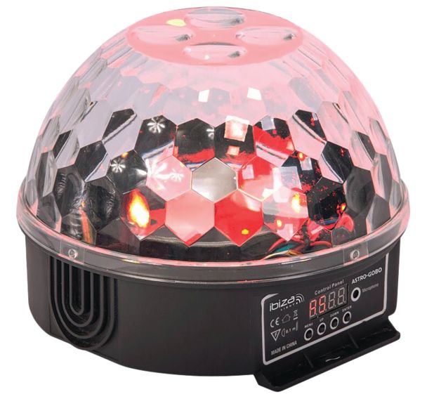 Jeu de lumière Astro-Gobo 2 en 1 - Ibiza