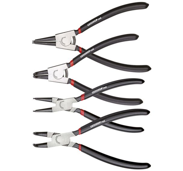 Jeu de pinces à anneaux, droites, 90° 4 pcs