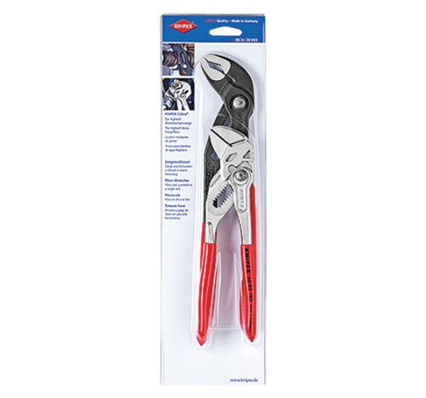 Jeu de pinces clé 8603180 et Knipex Cobra 8701250_00 31 20 V03