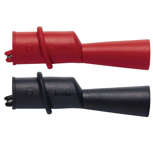 Jeu de pinces crocodiles, pour 0590 0010 - Testo