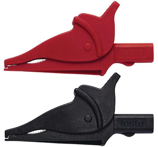 Jeu de pinces crocodiles de sécurité - Testo