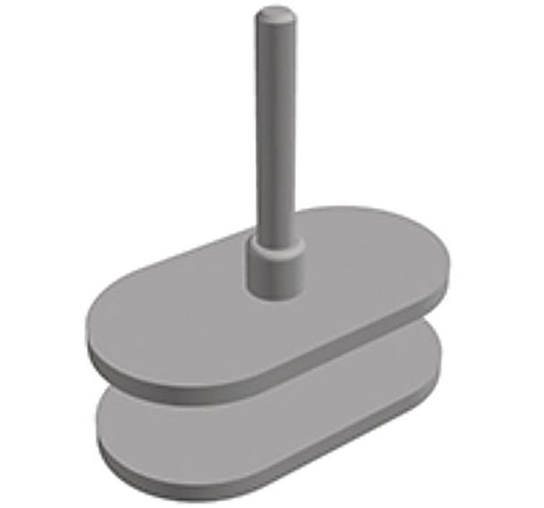 Jeu de pinces de fixation pour panneau 40cm de hauteur Solange - Eol