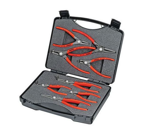 Jeu de pinces de précision pour circlips 8 outils Réf: 00 21 25