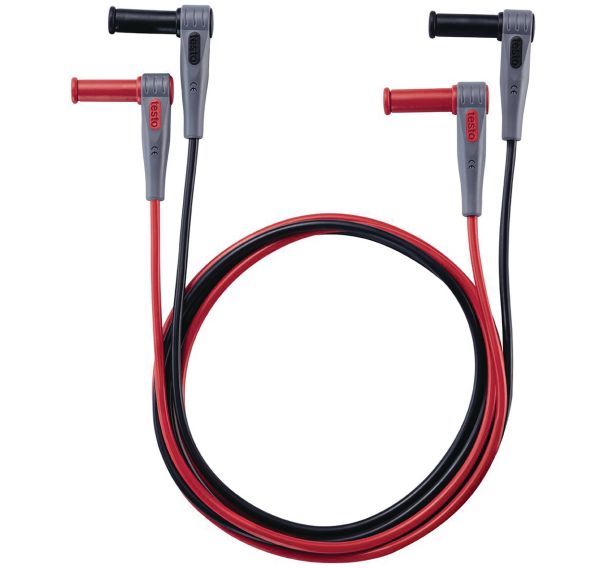 Jeu de rallonges pour câbles de mesure (fiche coudée) - Testo