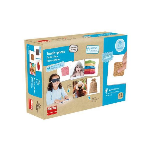 Jeu de reconnaissance visuelle et tactile de formes ou tridimensionnelles : loto tactile