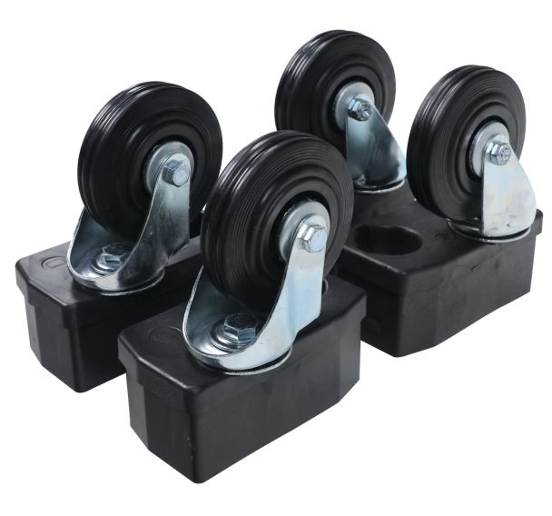 Jeu de roulettes pour caisse-palette Euro - 250 kg