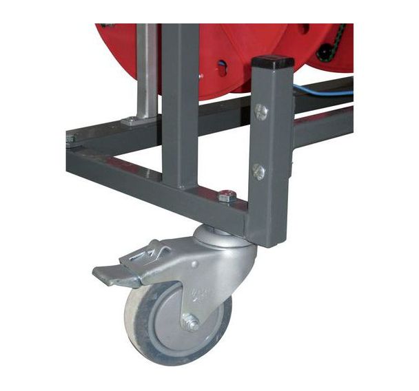 Jeu de roulettes pour rayonnage couronnes et bobines Bobi-Rack