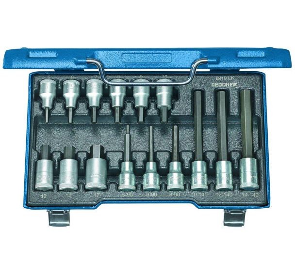 Jeu de tournevis 1/2'' 15 pcs ISK 5-17mm