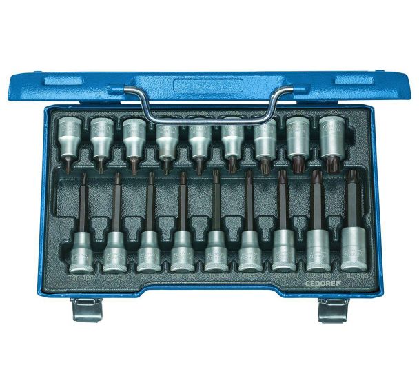 Jeu de tournevis 1/2'' 18 pcs TX T20-60