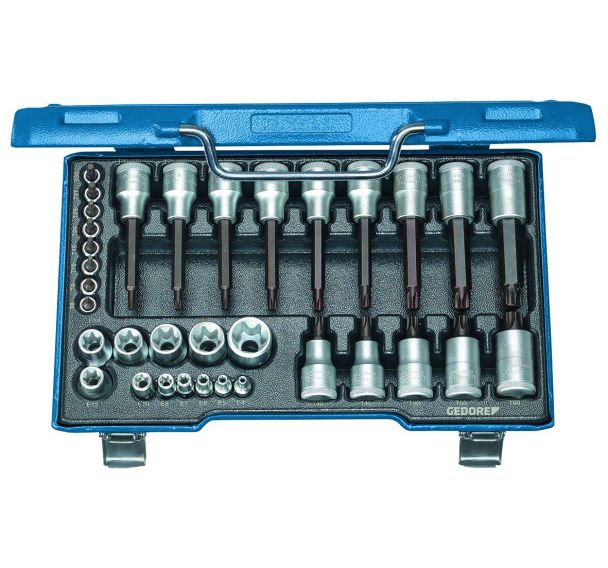 Jeu de tournevis 1/2'' 1/4'' 34-tlg TX