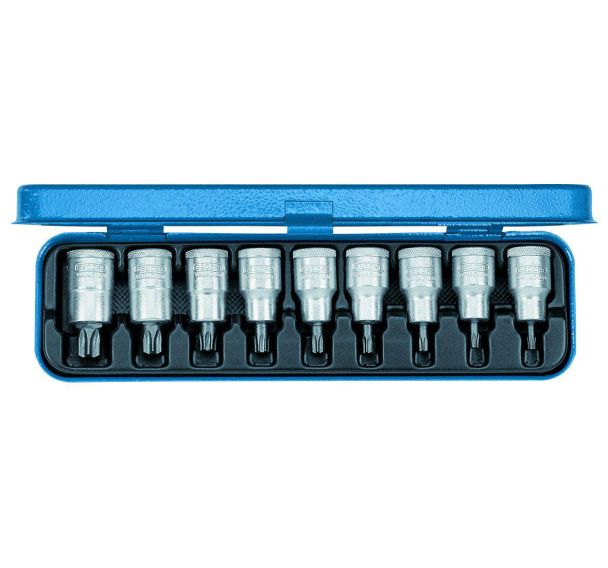 Jeu de tournevis 1/2'' 9  pièces TX T20-60