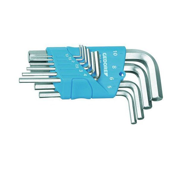 Jeu de tournevis coudé dans le support 10 pcs 1,3-10 mm