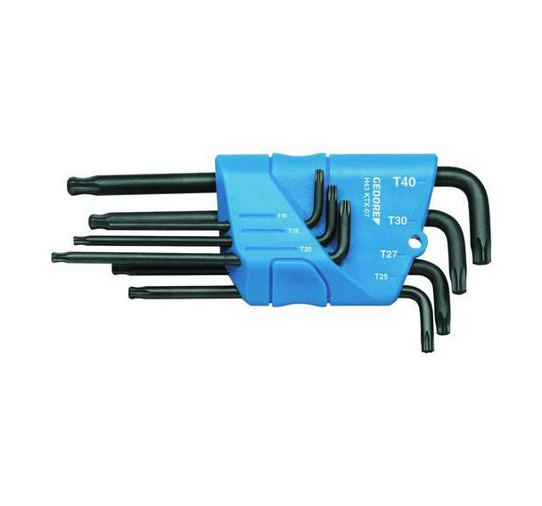Jeu de tournevis coudé dans le support 7 pcs TX T10-T40